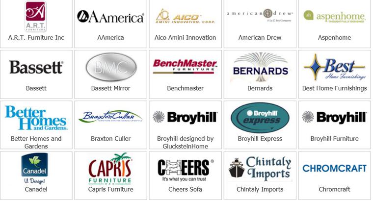 name brands of bedroom furniture makers in 1998